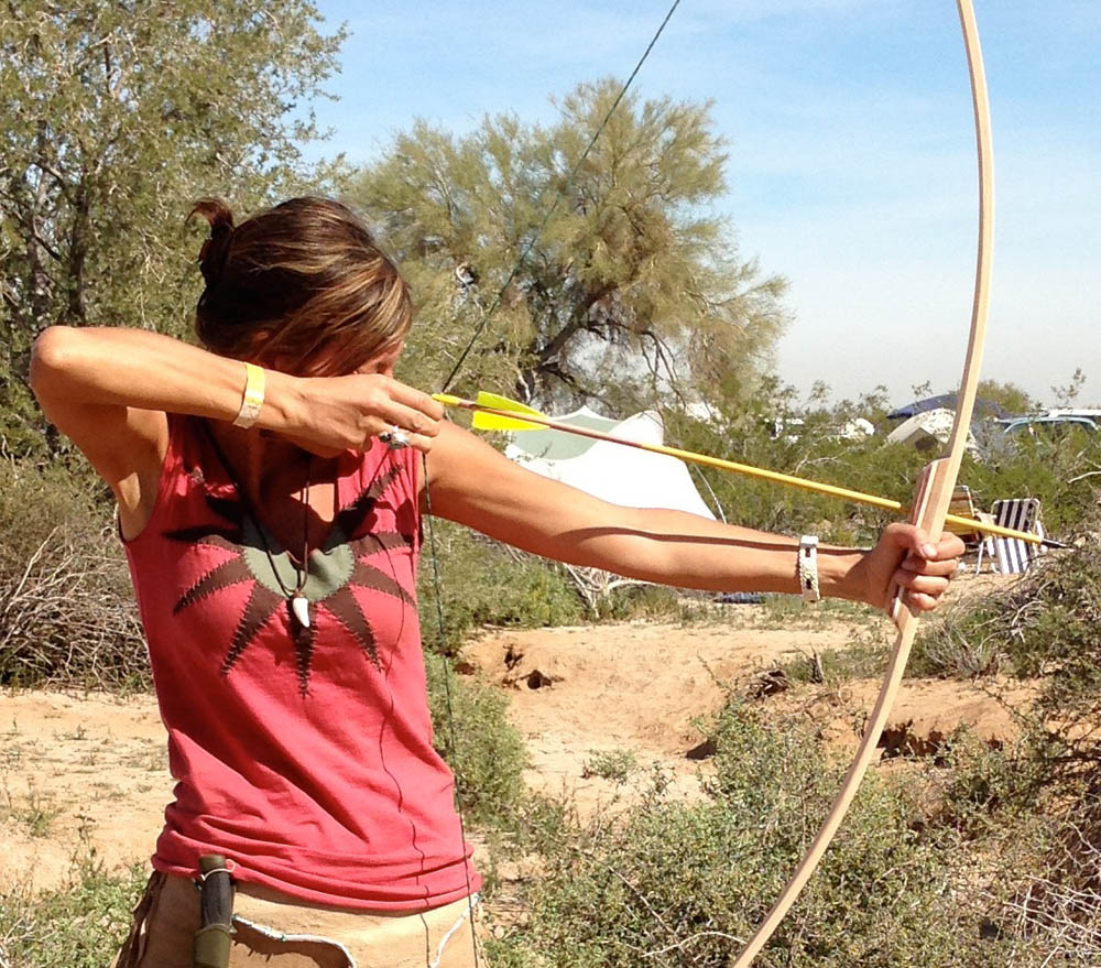 Nicole Apelian drawing bow