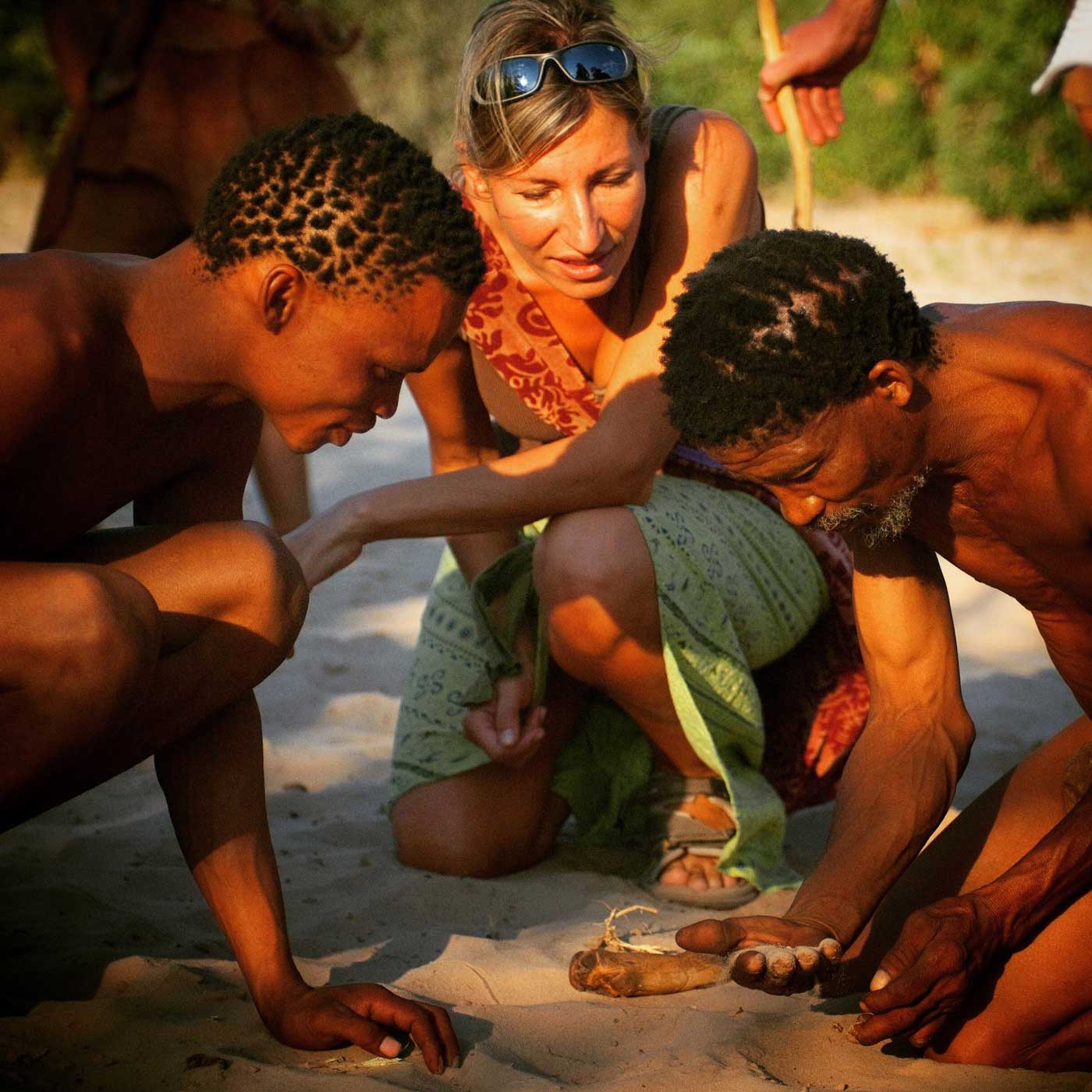 Tracking with !Uta and Qoma San Bushmen in the kalahari