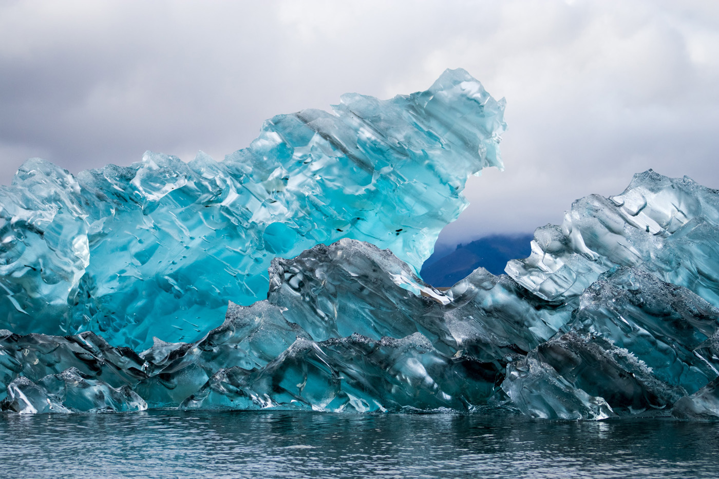 blue icebergs