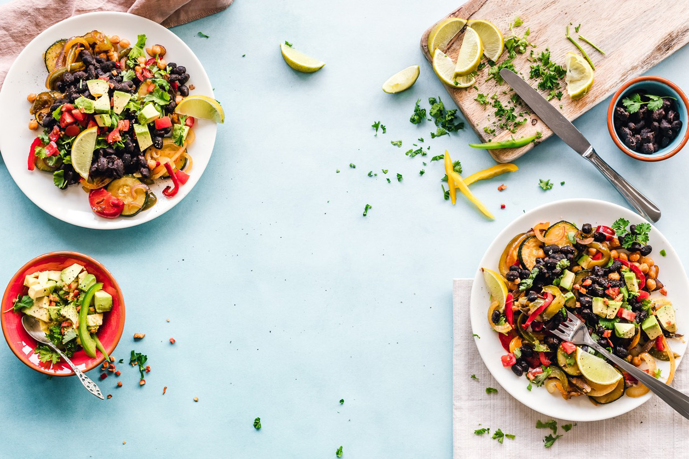 nutritious balanced diet vegetable bowls