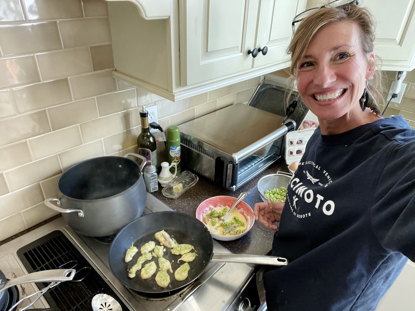 Nicole Apelian Cooking Fritters