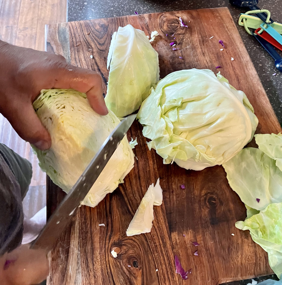 Cutting Cabbage