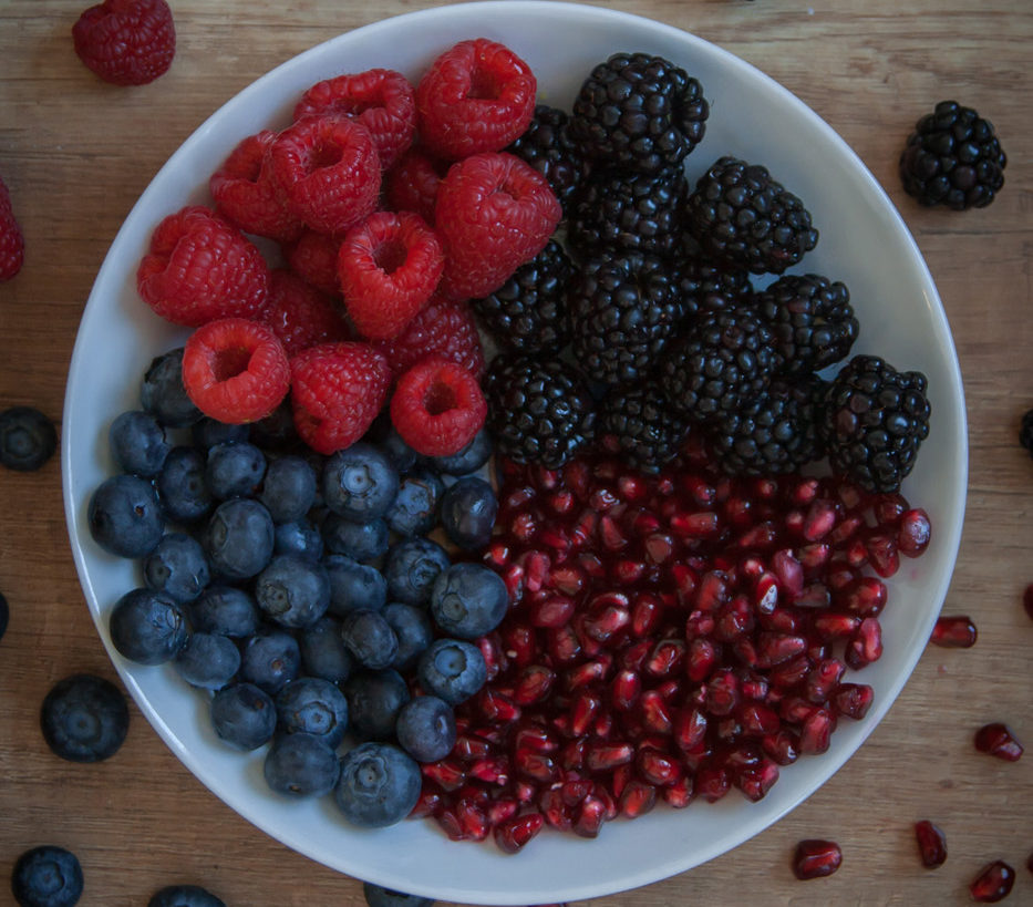 antioxidant berries in a bowl