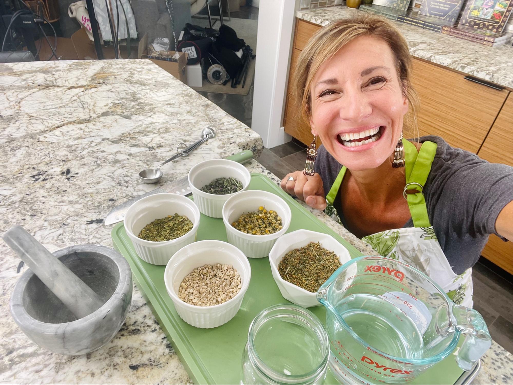 Nicole Apelian teaching Lost Remedies Herbal Academy