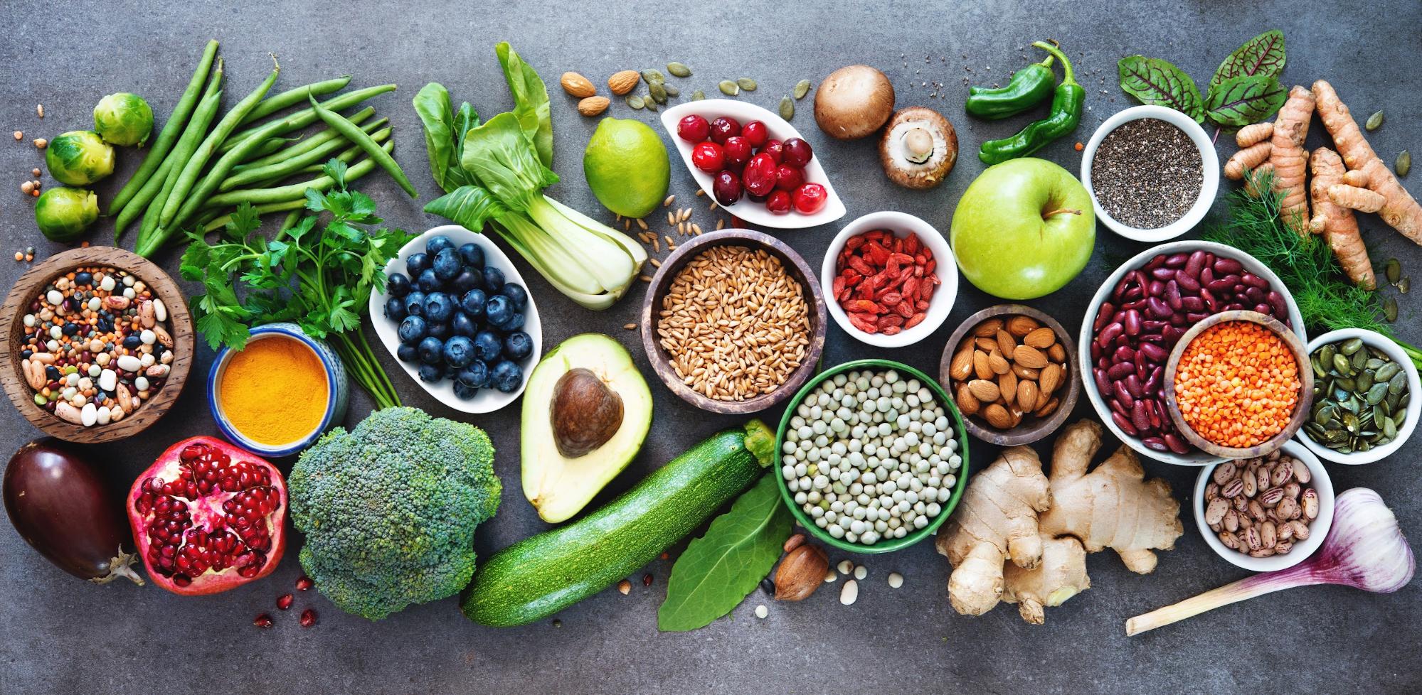clean whole food in a counter clean whole food in a counter