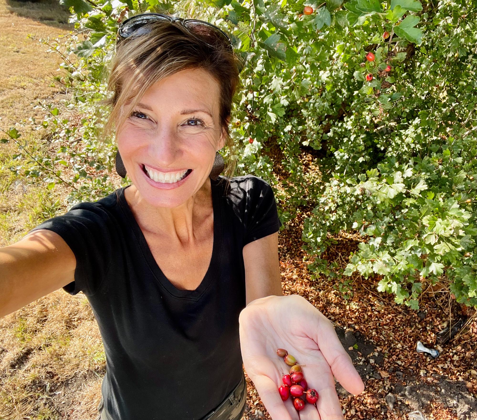 Nicole Apelian foraged red bilberry