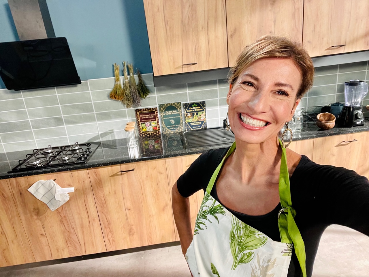 Nicole Apelian in kitchen