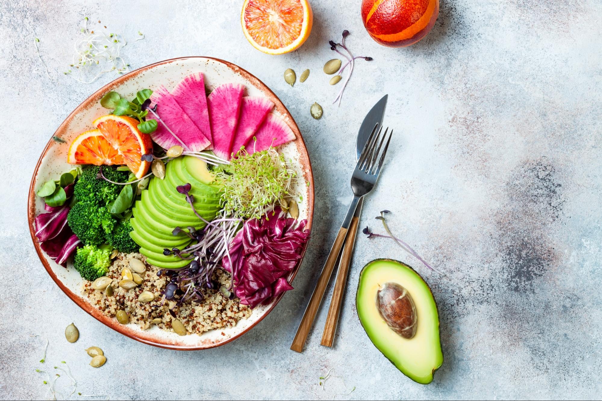 plate of prepared whole food plate of prepared whole food