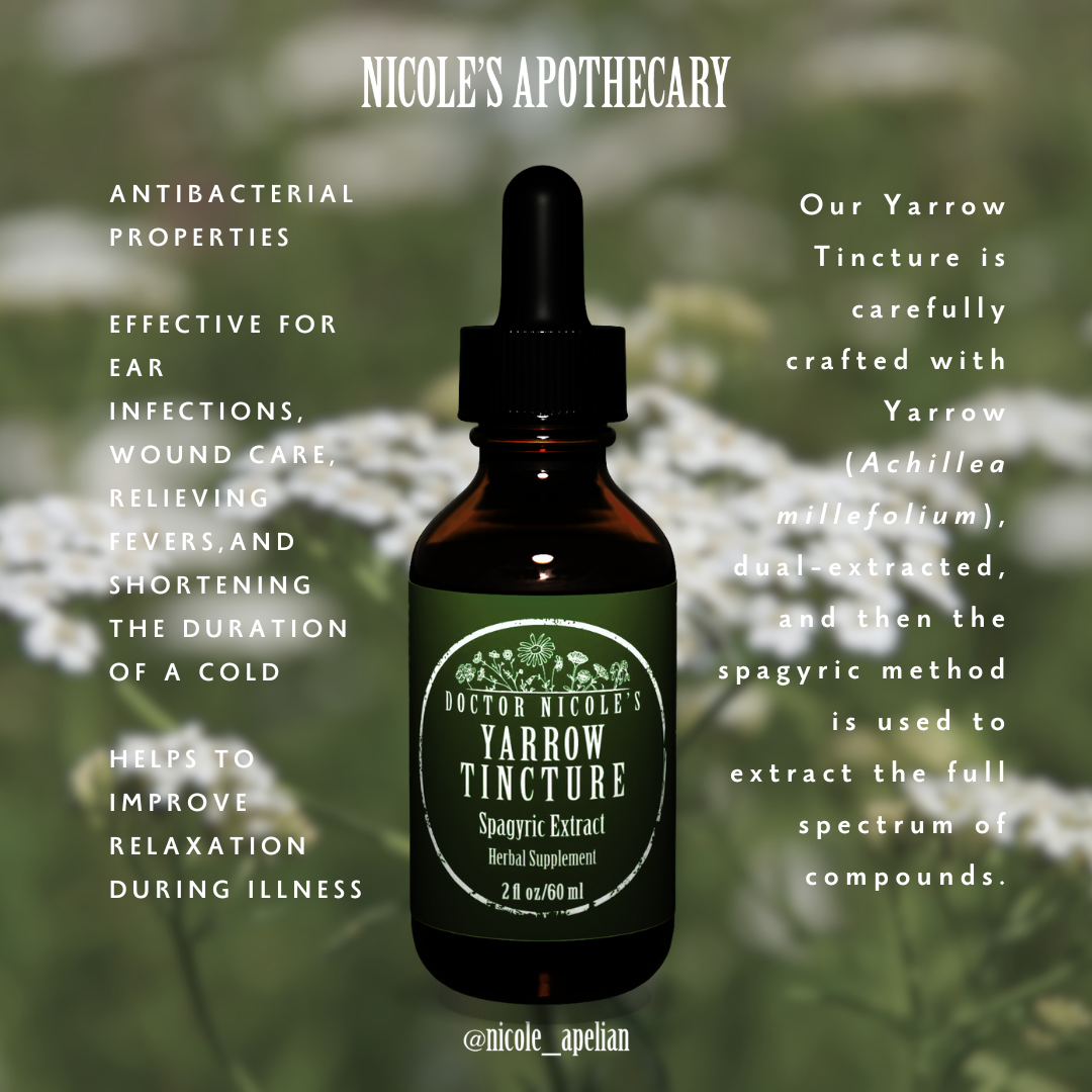 Nicoles Apothecary - Yarrow Tincture - Social Graphic