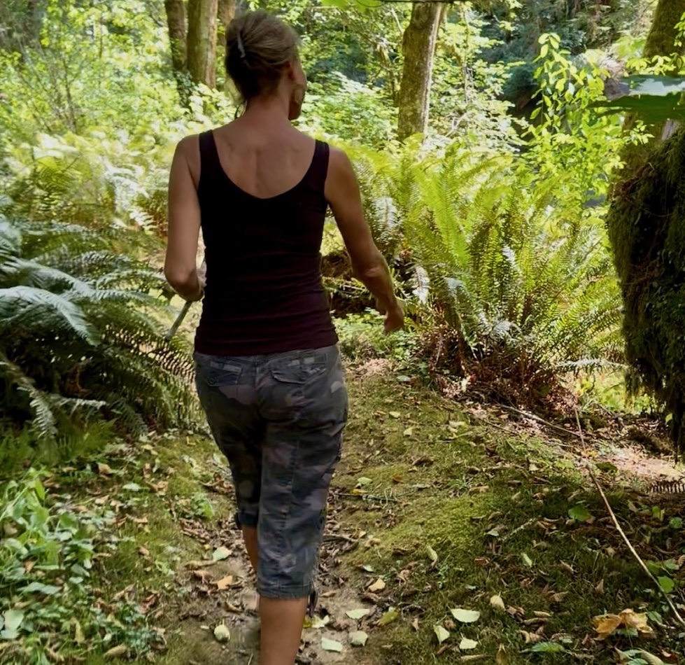Nicole Apelian walking forest trail From Rash to Relief: Managing Lichen Planus